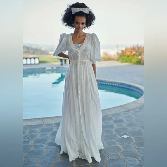 NWT Selkie The Ivory Sunroom Gown - Picture 3 of 12